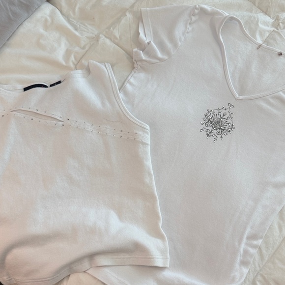 Derek Heart Tops - Derek Heart White Tank Tops M